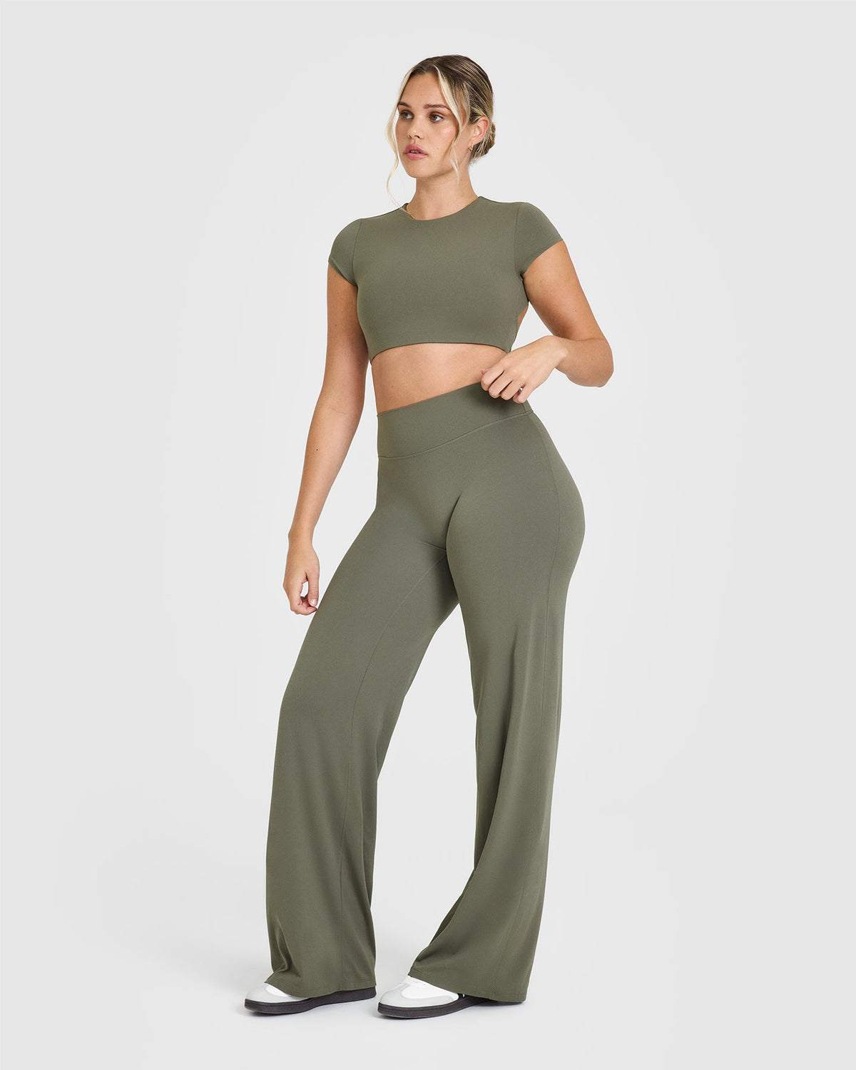 Eclipse Aurora Olive - Flare Leggings