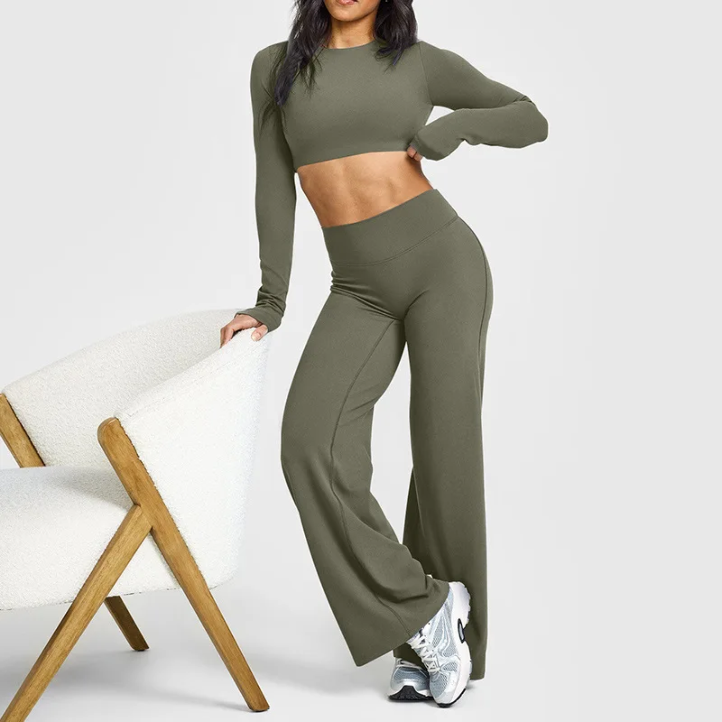 Eclipse Top Open Back Aurora Olive