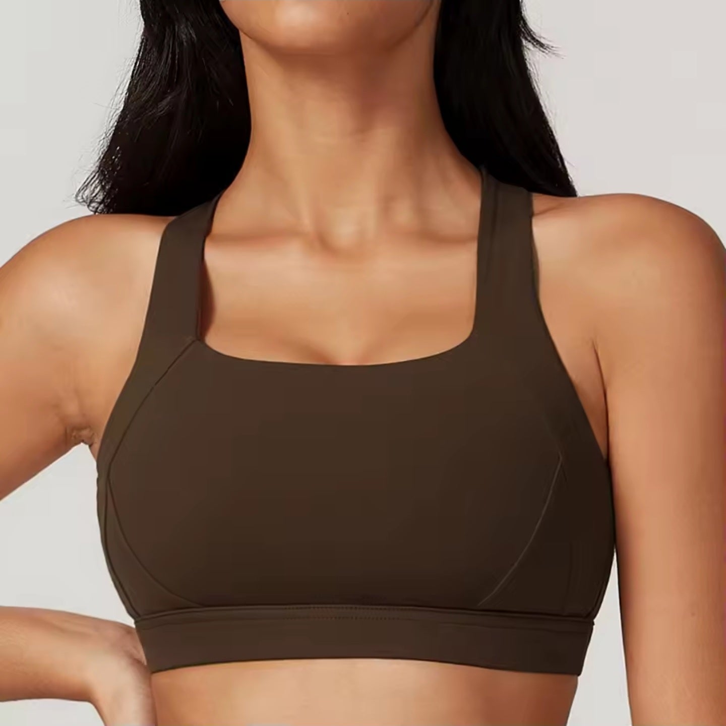 Luna Sculpt Top Mocha
