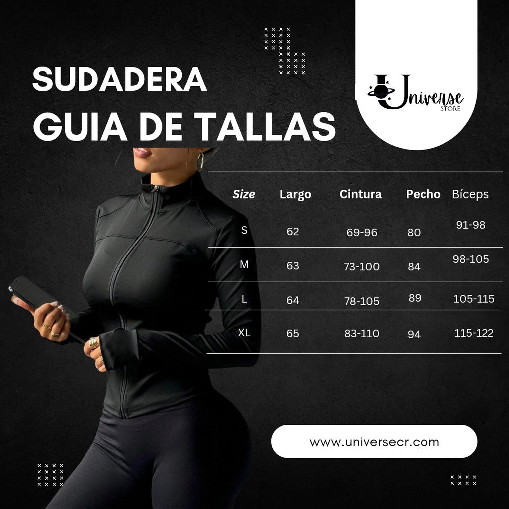 Sudadera Negra Manga Larga