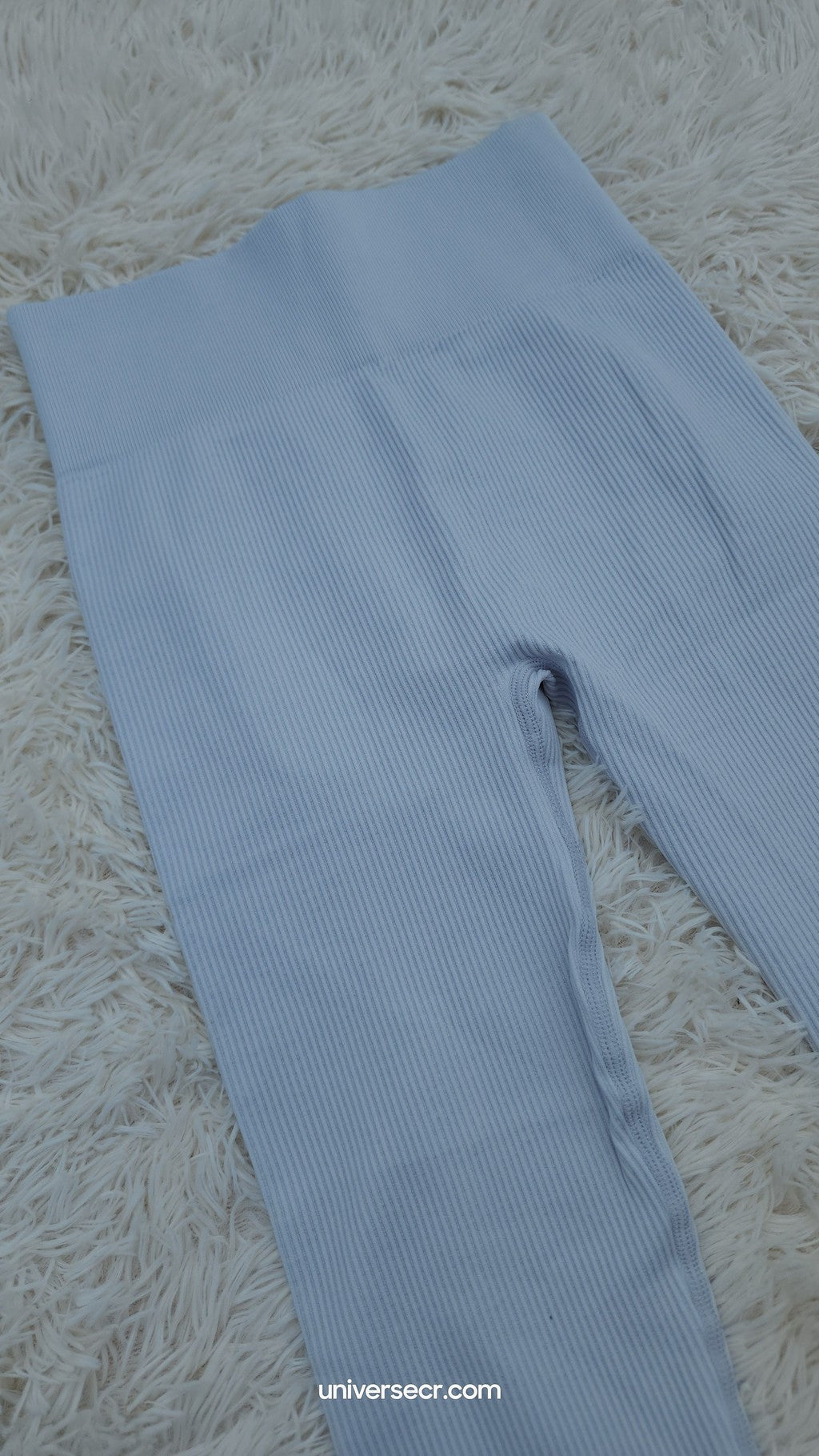 Leggings Acanalado Gris Claro