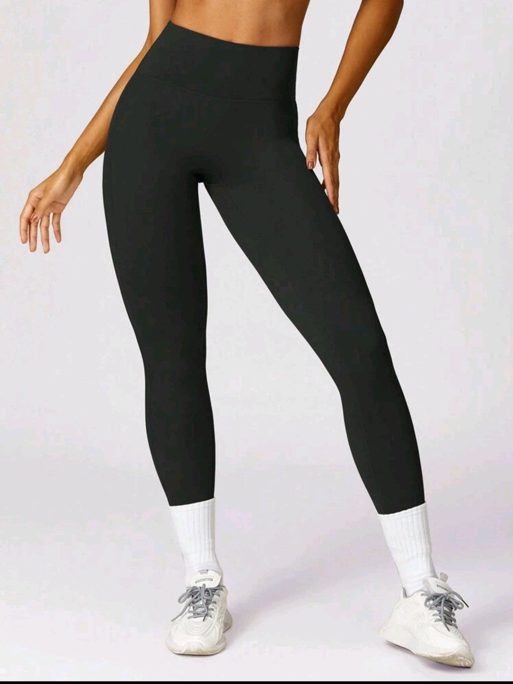 Leggings Deportivos Negro Sin Push up