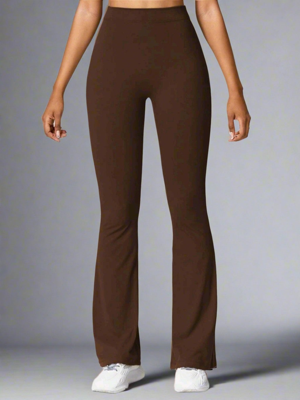 V-Cut Flare Leggings Baby Pink