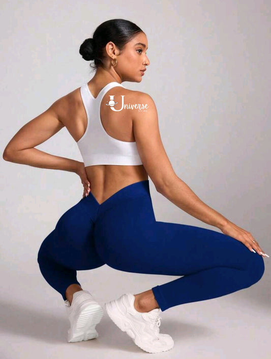 Leggings Deportivos Azul Corte V