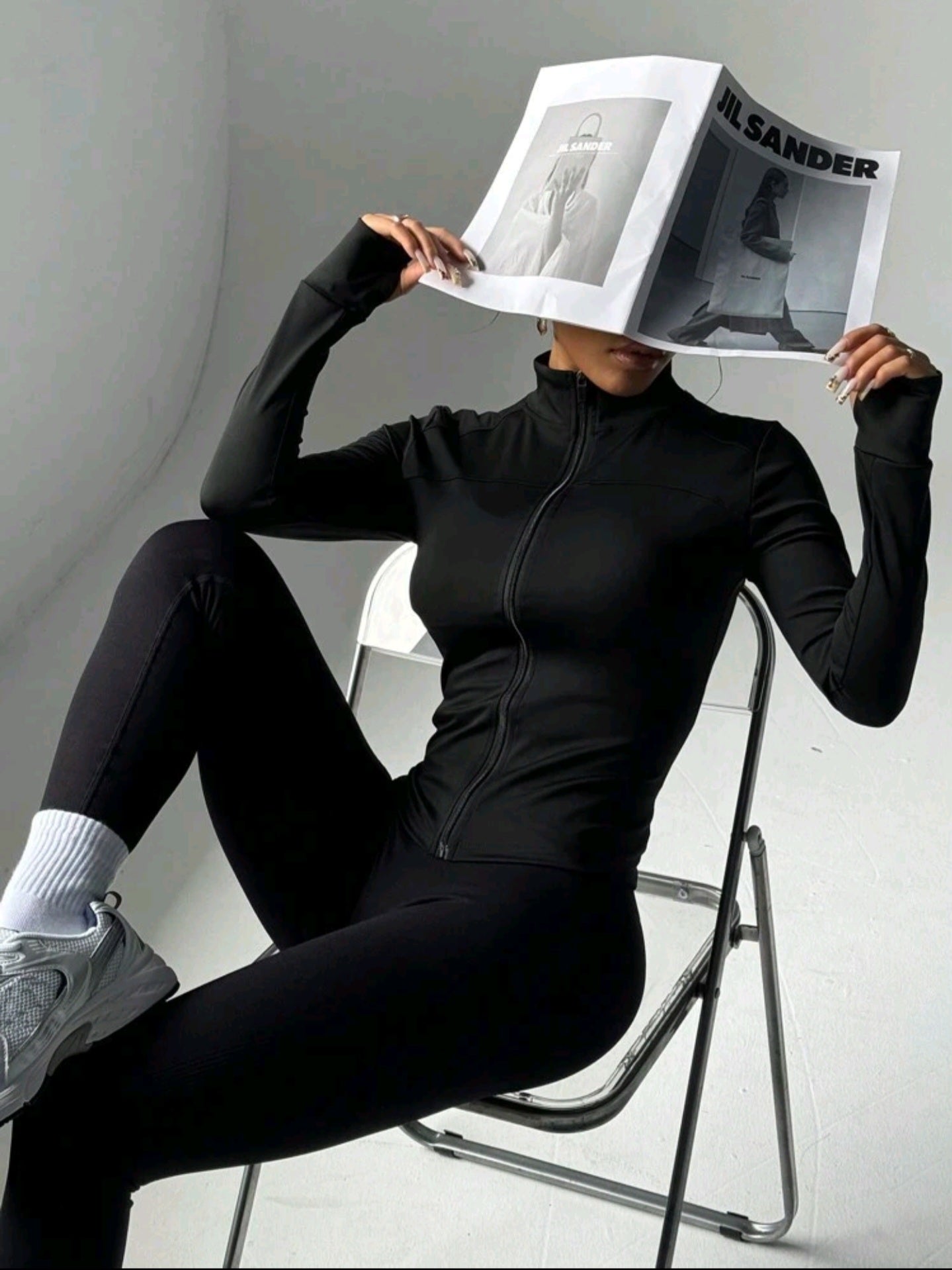 Sudadera Negra Manga Larga