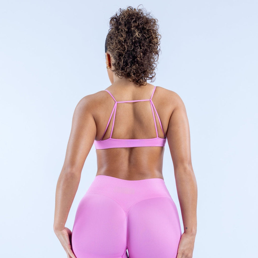 ELEVATE Twist Front Sports Bra - Barbie Power