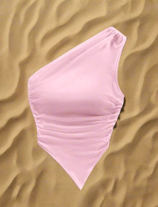Blusa Asimetrica Rosa