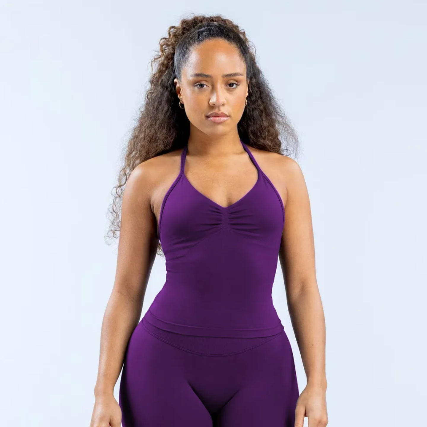Impact Longline Strappy Top Purple