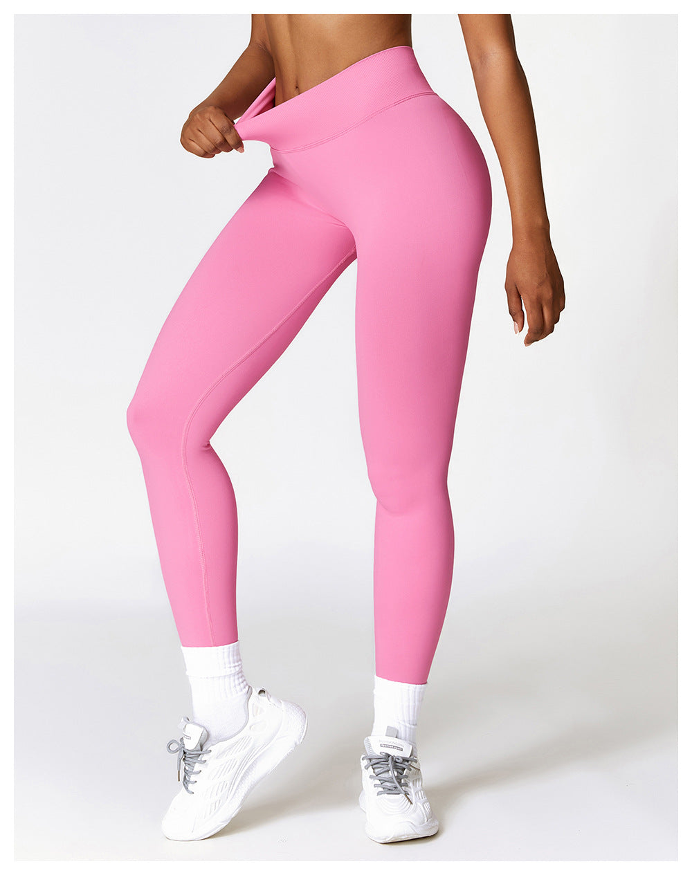 V-Cut Leggings Pink
