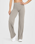 Eclipse Wide Leg Pants- Warm Sand  (Sin Scrunch)