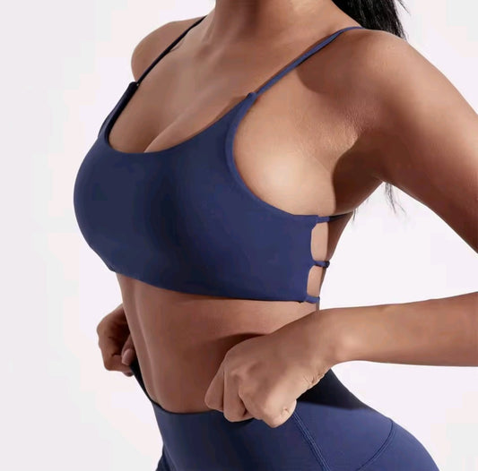 Top Sujetador Azul Marino