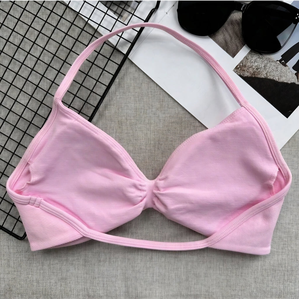 Impact Strappy Top - Baby Pink