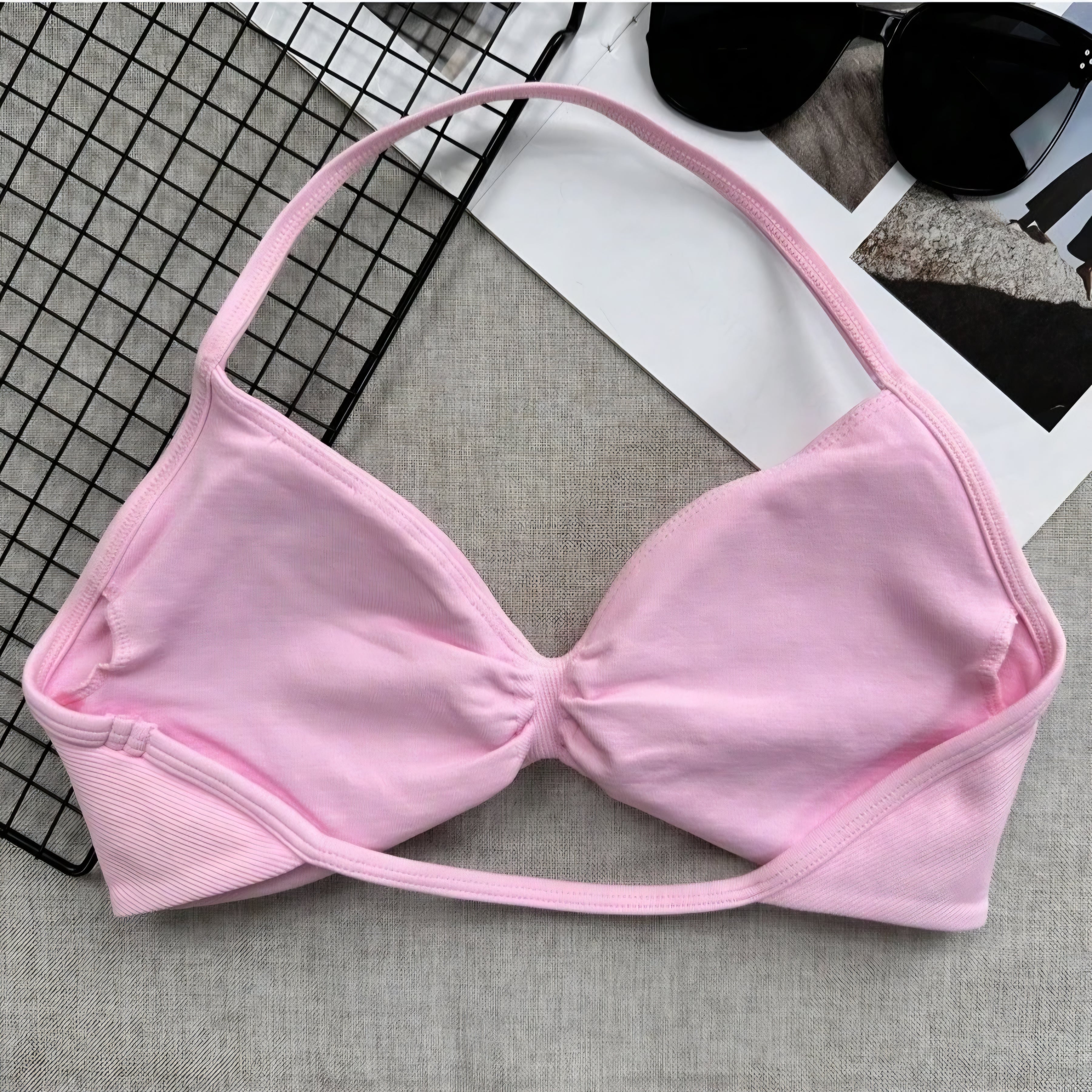 Impact Strappy Top - Baby Pink