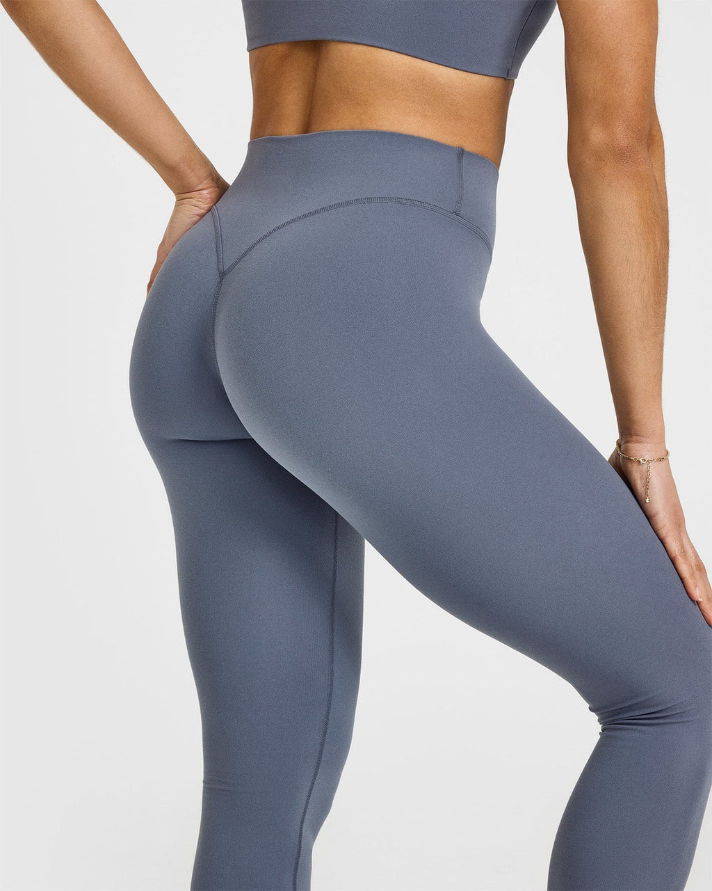 Eclipse Leggings- Steel Blue (Sin Scrunch)