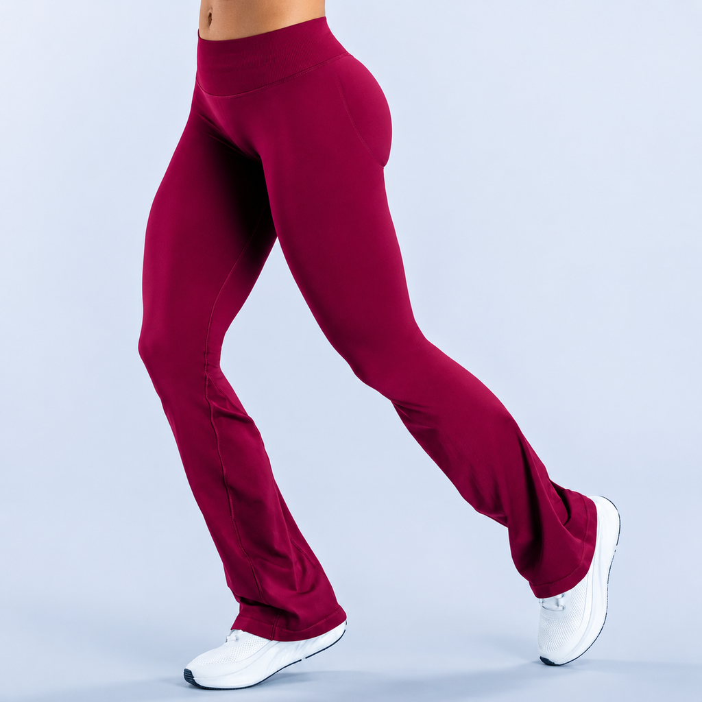 IMPACT Flare Leggings - Cherry