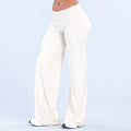 Eclipse Wide Leg Pants (pletina plegable) - Cream