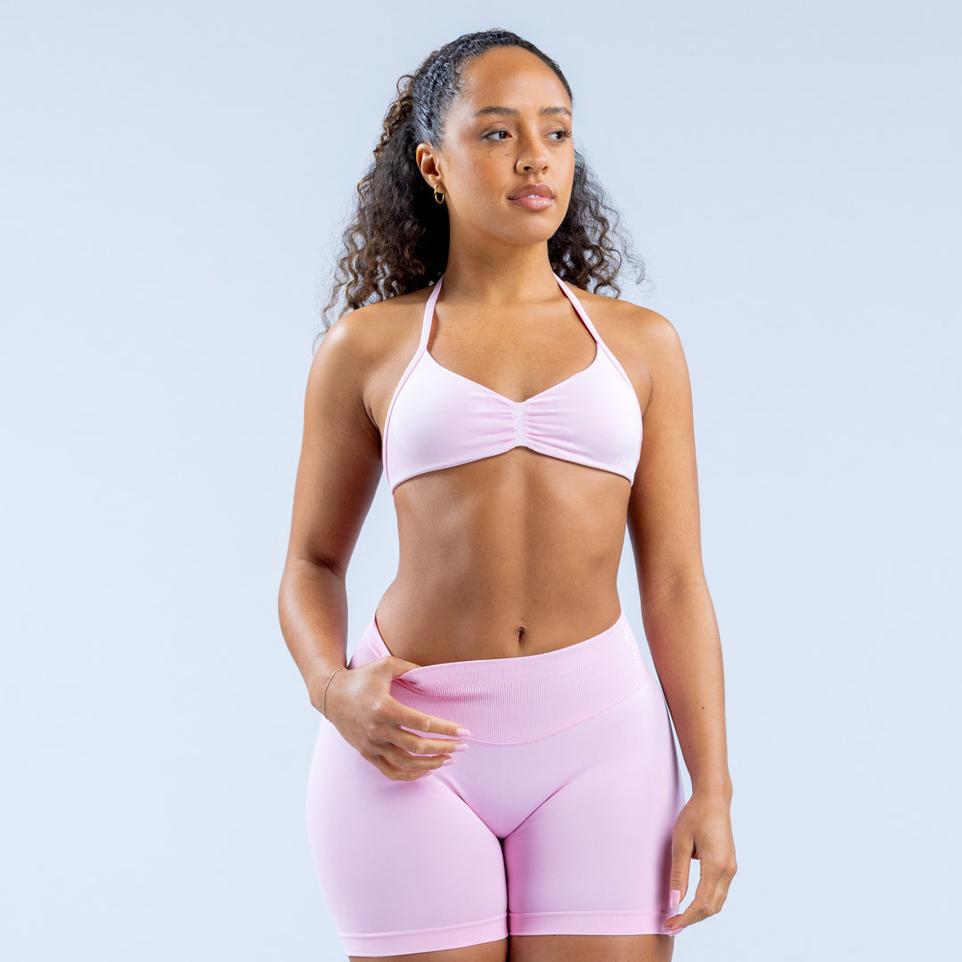 Impact Strappy Top - Baby Pink