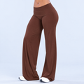 Eclipse Wide Leg Pants (pletina pegable) - Chocolate Brown