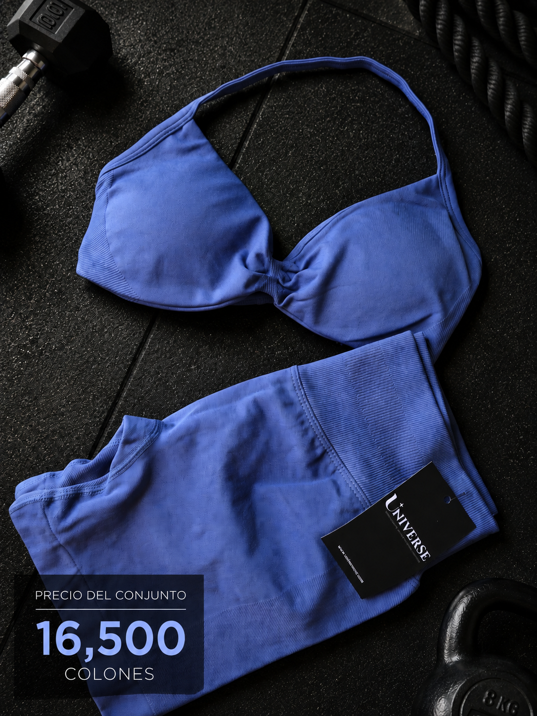 Impact Strappy Top - Meteor Grey (Gris Azulado)