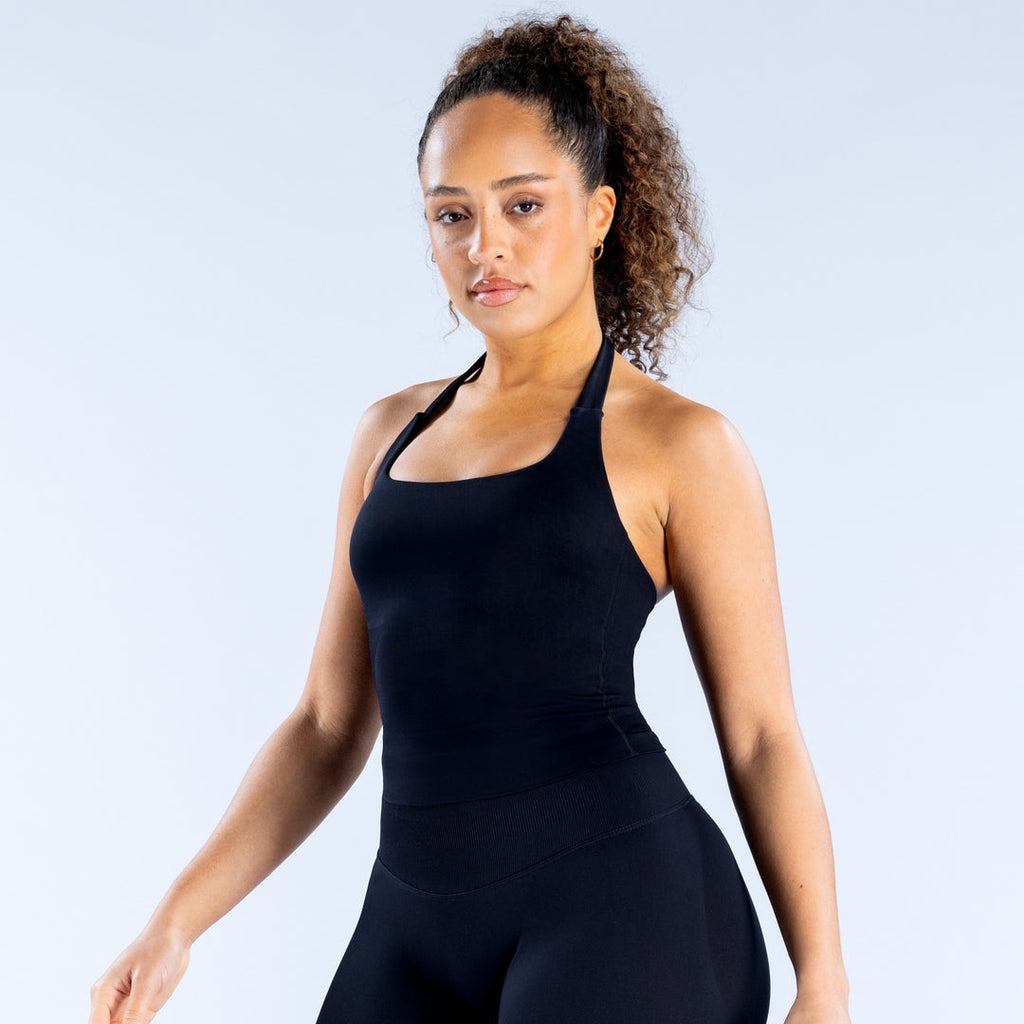 IMPACT Top Halter - Midnight Black