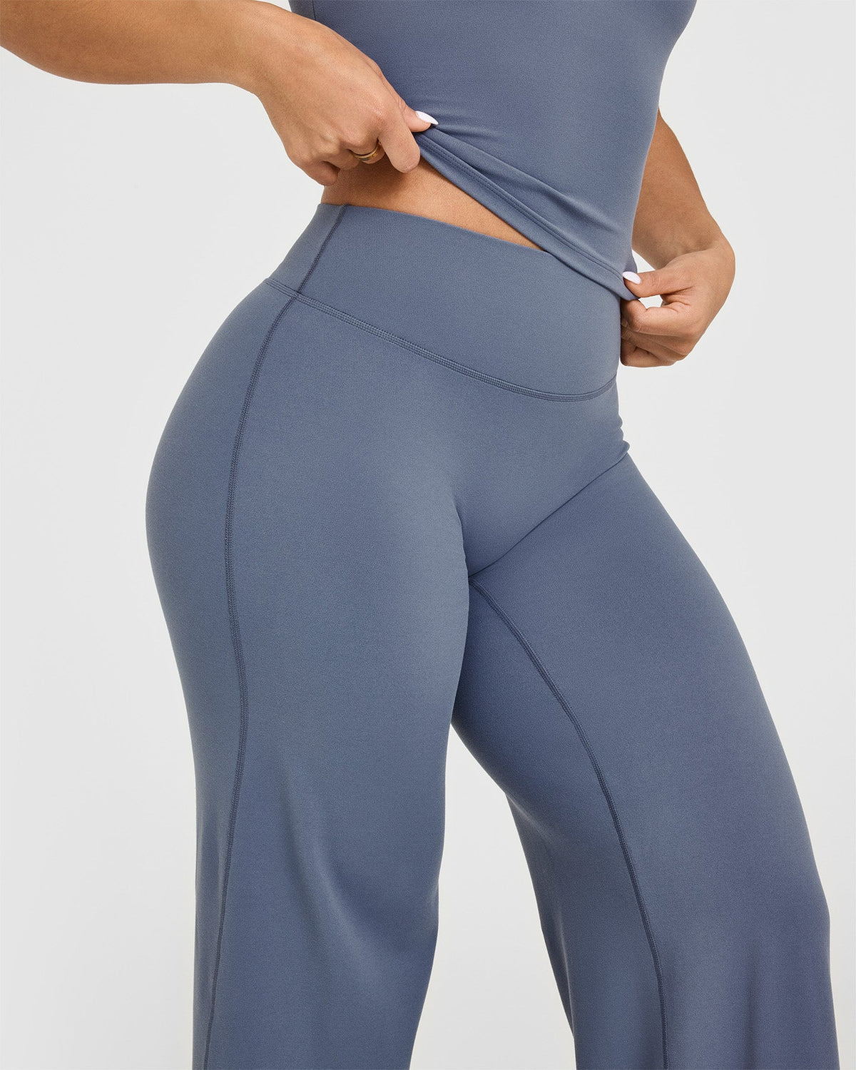 Eclipse Steel Blue Wide Leg Pants