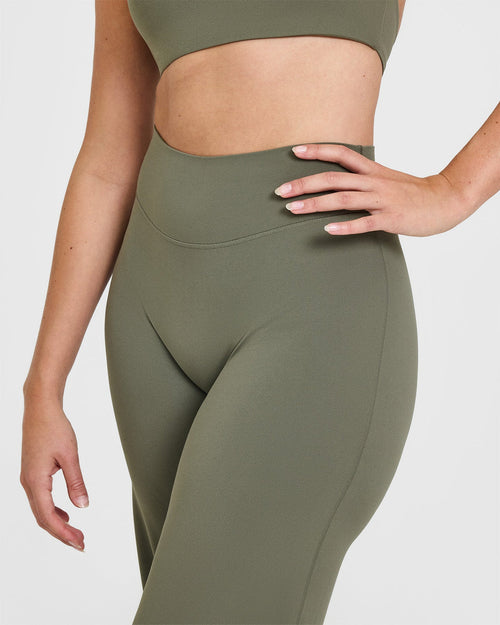Eclipse Aurora Olive - Wide Leg Pants