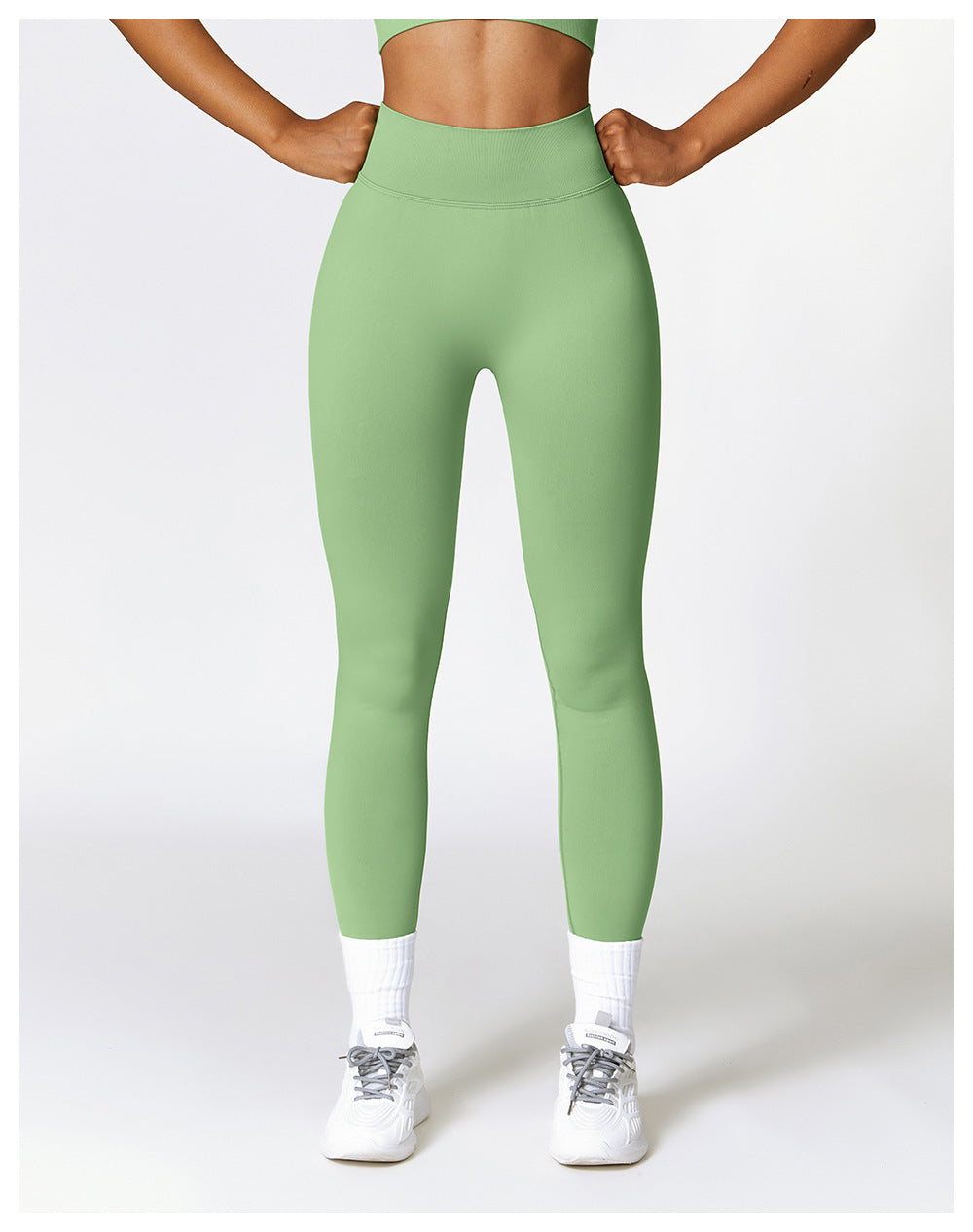 V-Cut Leggings Ethereal Green