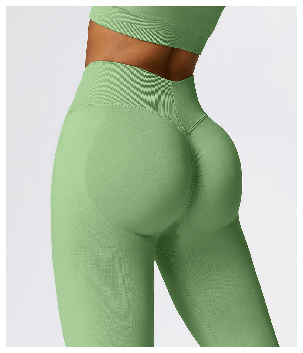 V-Cut Leggings Ethereal Green