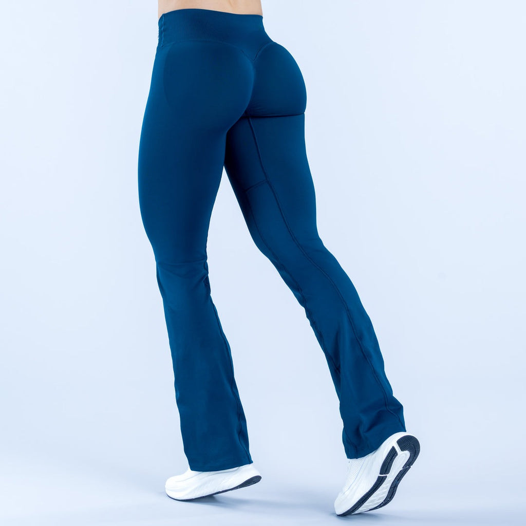 ELEVATE Flare Leggings- Power Blue