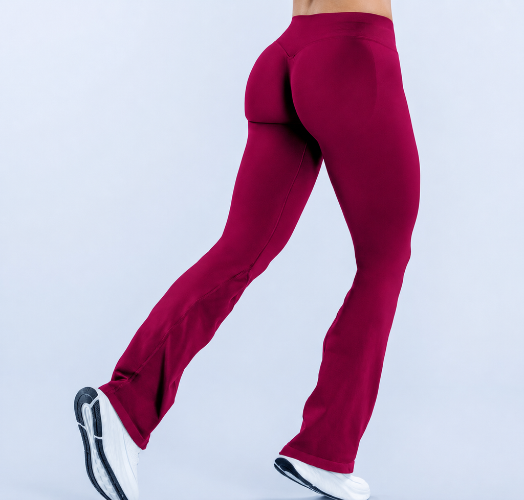 IMPACT Flare Leggings - Cherry