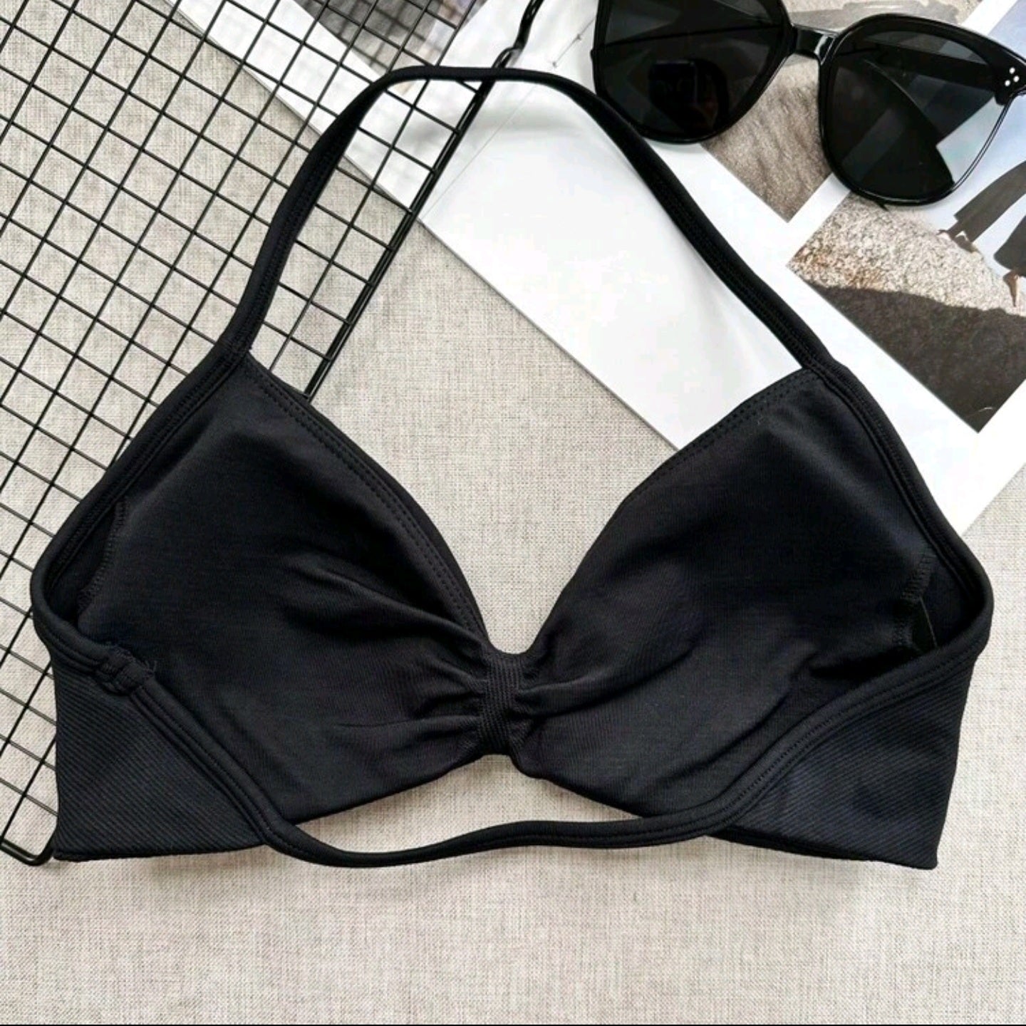 Impact Strappy Top Midnight Black