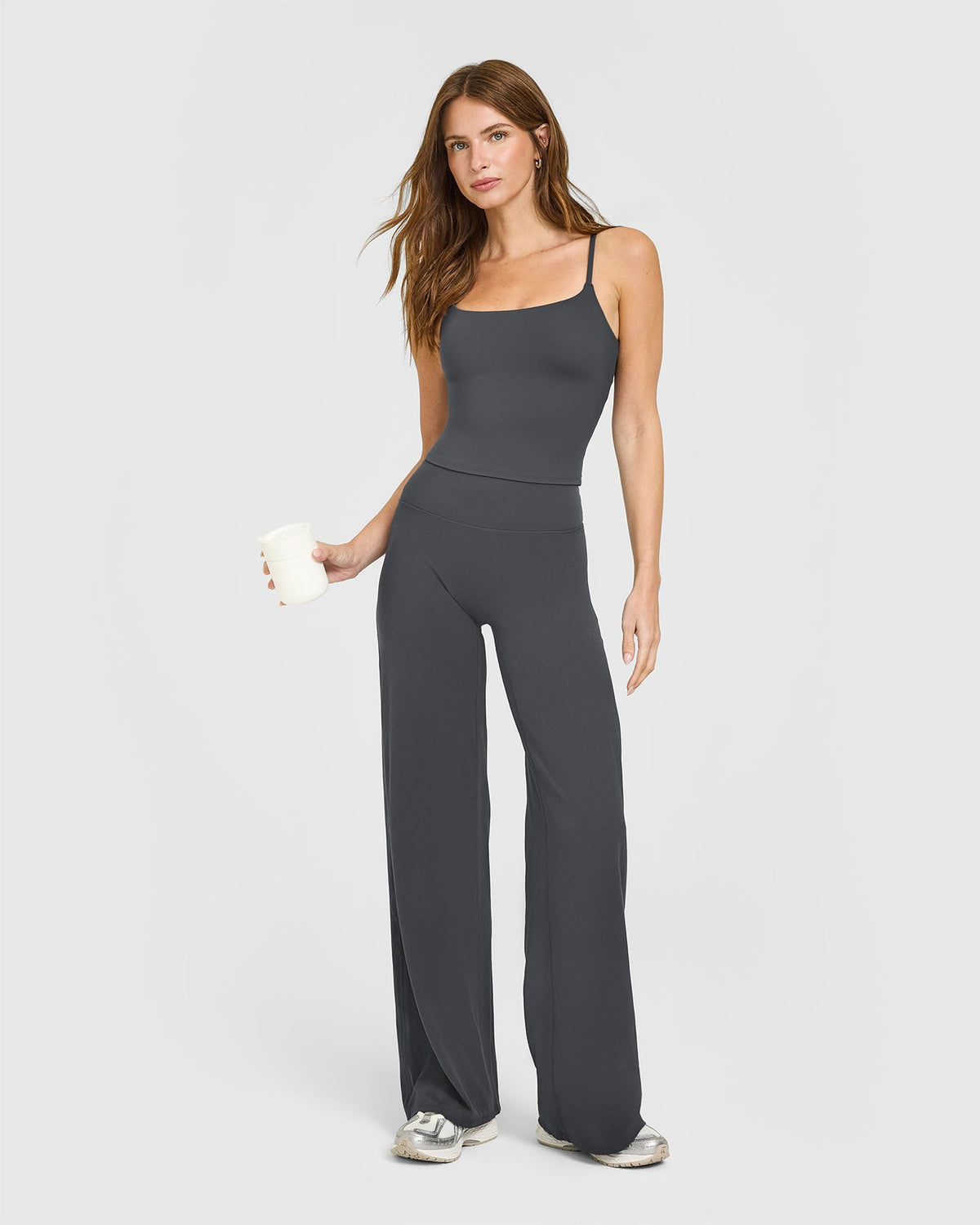 Eclipse Wide Leg Pants - Cosmic Grey