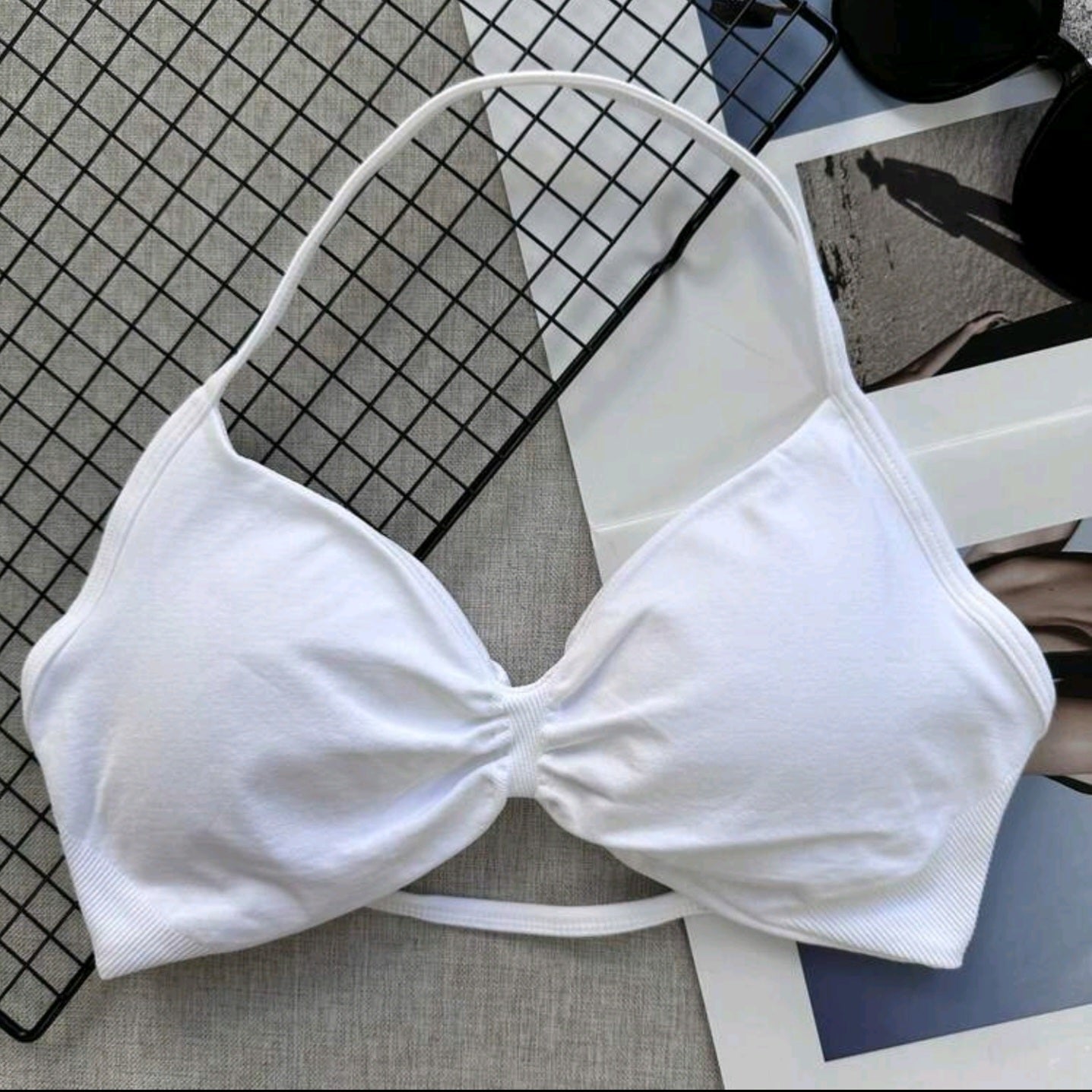 Impact Strappy Top Moon White