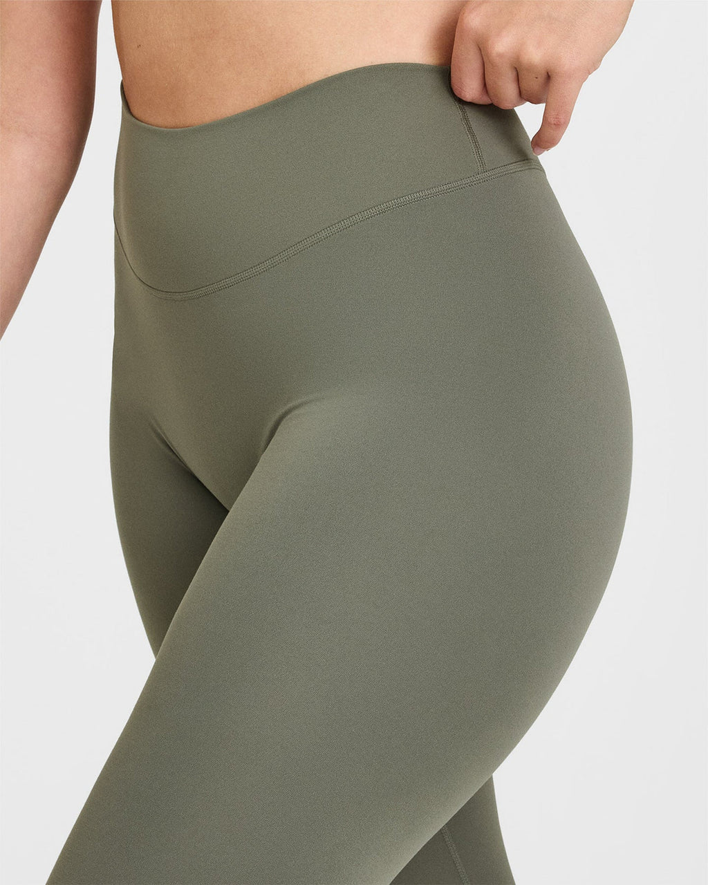 Eclipse Leggings- Aurora Olive (Sin Scrunch)