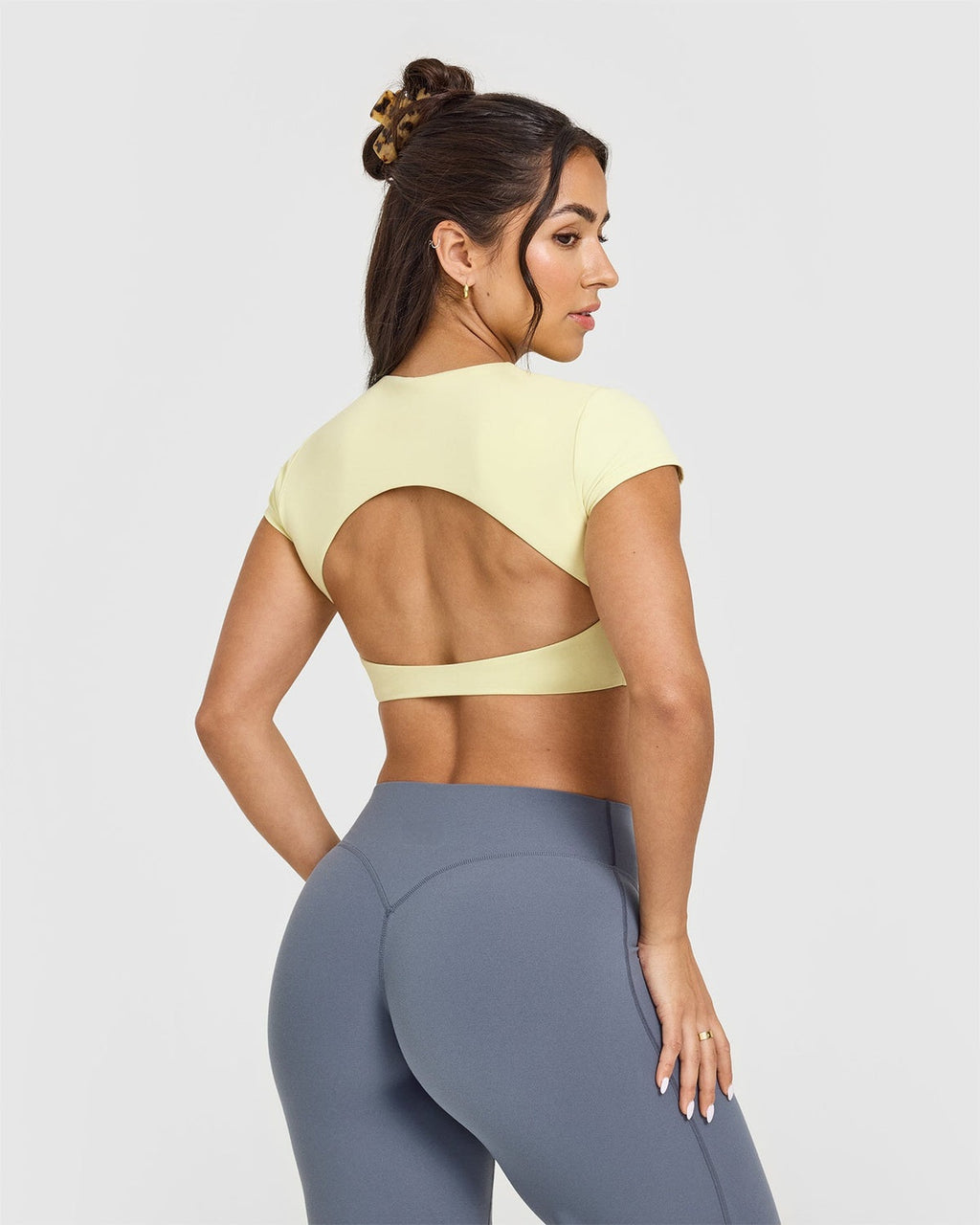 Eclipse Short Sleeve Crop Top - Vainilla Sun