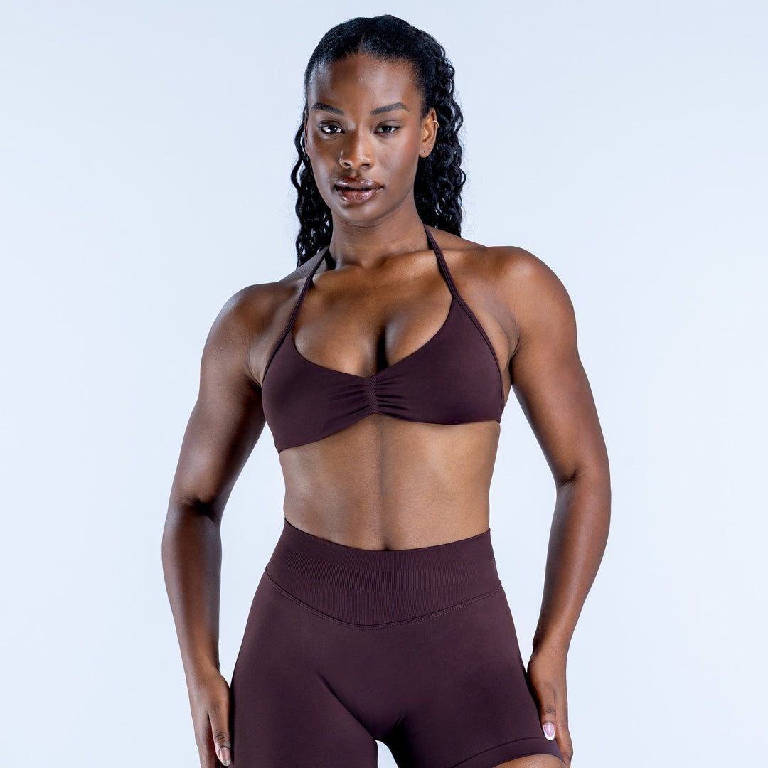 Impact Strappy Top - Chocolate Brown