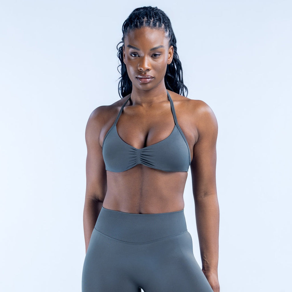 Impact Strappy Top - Meteor Grey (Gris Azulado)
